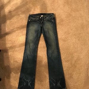 True Religion Jeans (Dark Denim/ Fade) Size: 28